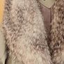 Grey Leather Jacket- Removable Fur- Size 6 Image 5
