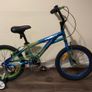 4-8 Years Kids Bike - 18 Inch Glitch Bike Metallic Blue + Training Wheels Image 2
