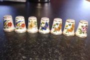 Aynsley bone china thimble collection
