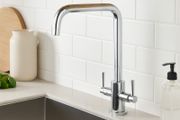 Walton Chrome Mono Kitchen Sink Mixer Tap | Square U-Spout