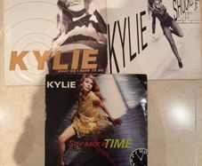 Kylie Minogue Step back in Time, Shocked,, What do I have to do 12 inch singles