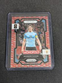 Monopoly Prizm Fifa World Cup 2026 Edinson Cavani Red Big Money Shimmer - 044/100