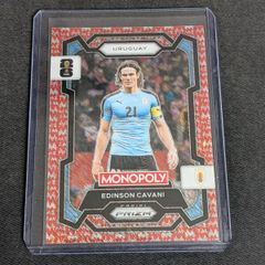 Monopoly Prizm Fifa World Cup 2026 Edinson Cavani Red Big Money Shimmer - 044/100