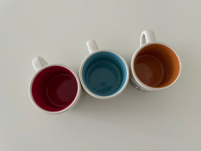 Three Starbucks Espresso mugs