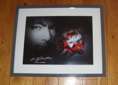 Joey Dunlop Tribute Print Framed