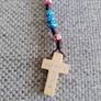 Medugorje small rosary beads with wooden cross crucifix in very good condition with no issues FREE STANDARD POSTAGE INCLUDED Image 2