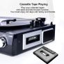 Vinyl Record Playe with Bluetooth and Stereo Speakers, Turntable for Vinyl to MP3 with Cassette Play, AM/FM Radio, Remote Control, USB/SD Encoding, 3.5mm Music Output Jack (FREE POSTAGE) Image 4