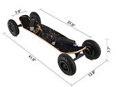 37 inch Mountain Board Mountainboarding Longboard Skateboard Skateboarding Kiteboarding 7.8 inch Wheels for Teens & Adults