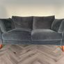 EZ Living Kendal 2 Seater Sofa  Navy Velvet Image 2