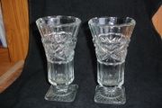 Pair of Beautiful Glass Design Vases