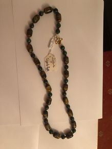 Zoisite & Tigers eye necklace