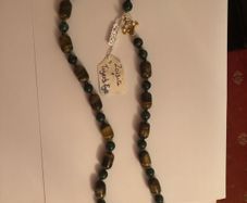 Zoisite & Tigers eye necklace