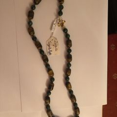 Zoisite & Tigers eye necklace