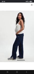 Maternity Over The Bump Straight Leg Jeans Colour: dark indigo, Size: 14 Brand new