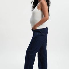 Maternity Over The Bump Straight Leg Jeans Colour: dark indigo, Size: 14 Brand new