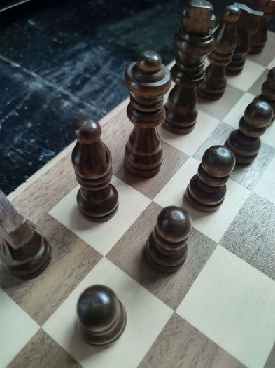 wooden chess set
