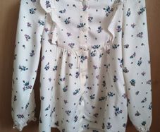Zara Girls Cream Floral Shirt