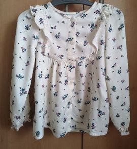 Zara Girls Cream Floral Shirt