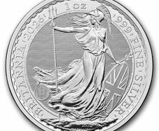 2026 UK 2 Pounds Britannia 1oz Silver Bullion Coin BU (In Capsule)