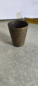 vintage Indian brass lassi cup