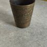 vintage Indian brass lassi cup Image 5