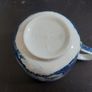 Beautiful Antique Blue and White Willow Pattern Small Coffee Can Cup, English Made, Unknown Maker Image 9
