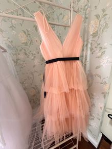 Peach tulle coast dress
