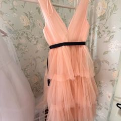 Peach tulle coast dress