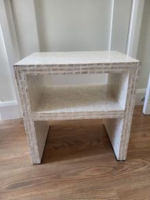 white coffee table