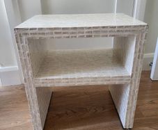 white coffee table