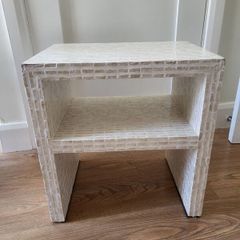 white coffee table