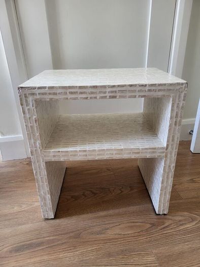 white coffee table