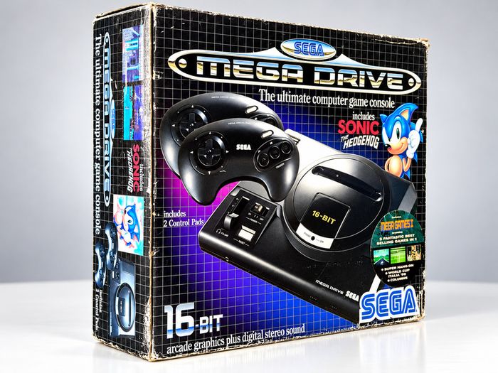 Sega Mega Drive Console - Sonic and Mega Games Rare Variant - Boxed