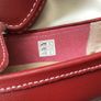 New Womens Red Leather Moccasin Shoes Size 8 or 42 Image 3