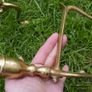 Vintage Pair of Brass Federal Style Andirons / Fire Dogs Image 6