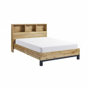 Double Bed with Bookcase Headboard - Brand New