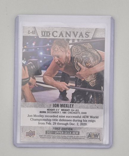 AEW Upper Deck 2021 UD CANVAS Wrestking Trading Card Bundle