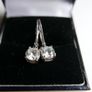 Vintage Sterling Silver 925 Cubic Zirconia Stud Earrings women's Jewelry 2,04g Image 7