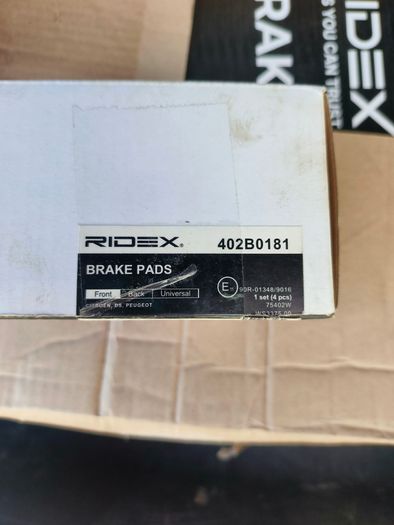 Brand New Full RIDEX Brake Kit (4 Discs + Front Pads) for Peugeot / Citroen