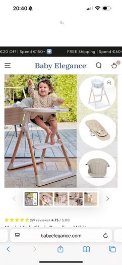 Baby Elegance Mash Highchair and Newborn Insert