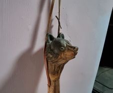 Bear head walking cane