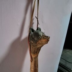Bear head walking cane