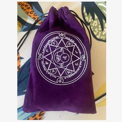 Large Velvet Alchemy String Bag - nice gift