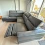 Grey Leather RHF Corner Chaise with Electric Recliner - Vancouver from EZ living (NO Delivery!) Image 3