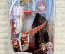 Disney Frozen 2 Sister Styles Anna Fashion Doll Braiding Tool and Hair Clip Damaged Box Please see photos