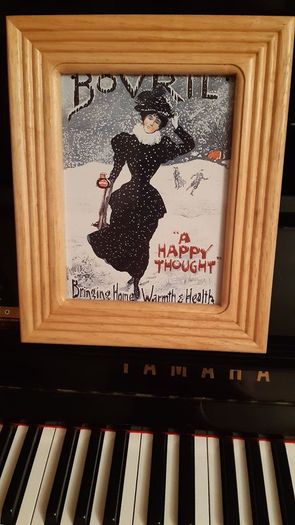 Vintage Style Christmas Bovril Sign Advertising
