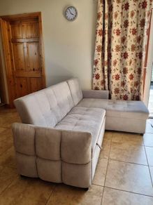 Chelsea Silver Corner Sofa Bed