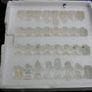 Limited Edition Elegant Glass Chess Set. Clear and Opaque pieces. New, Open Box. Image 3