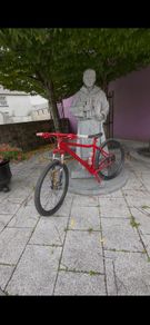 Voodoo bizango spray-painted red