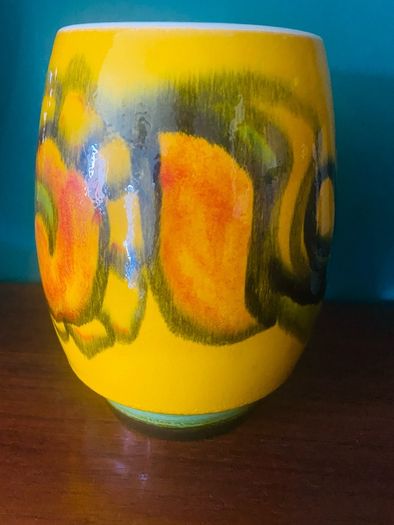 1970s Poole pottery Delphis vase size 83 signed AF